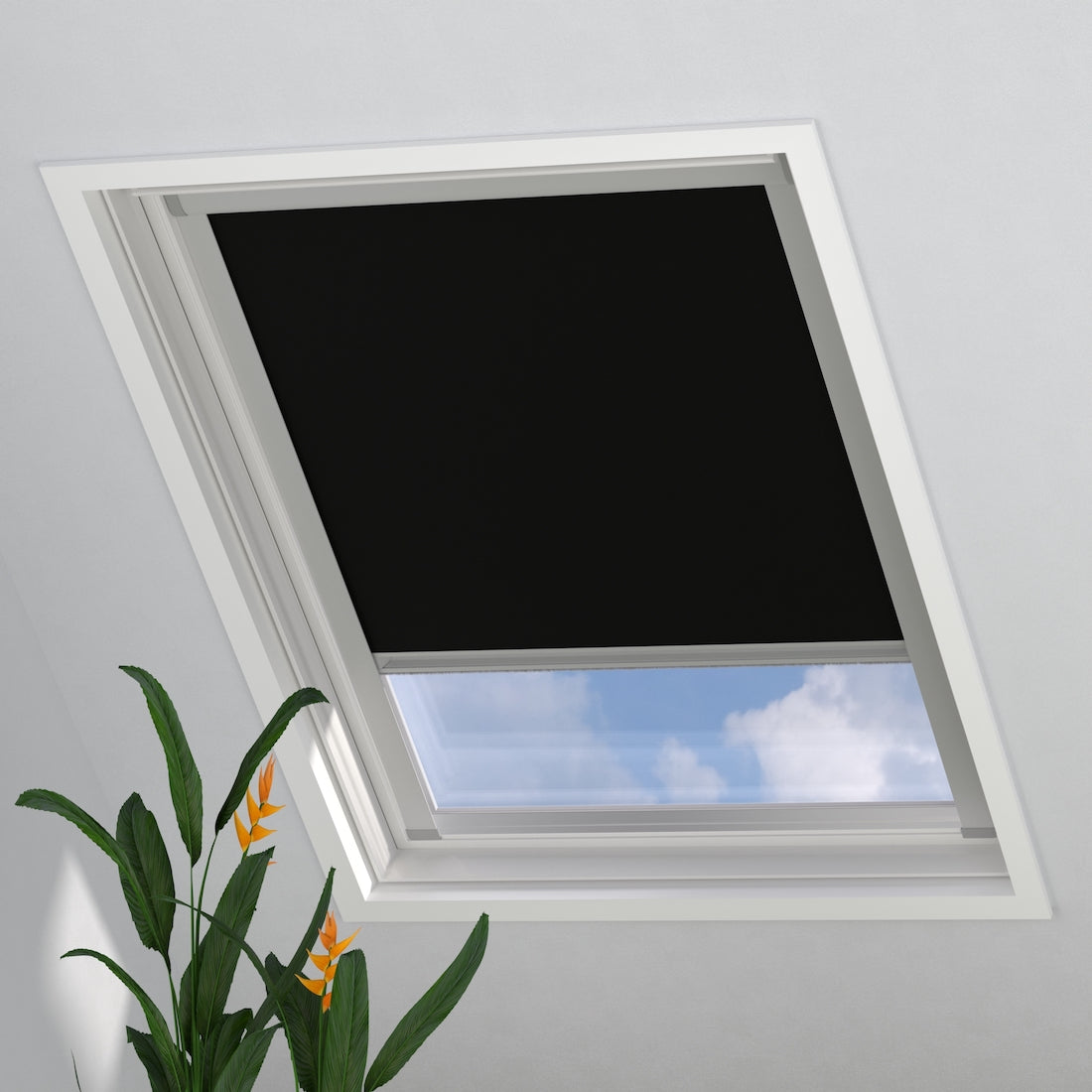 Dakraam Rolgordijn Trend Verduisterend Black voor Velux: UK08