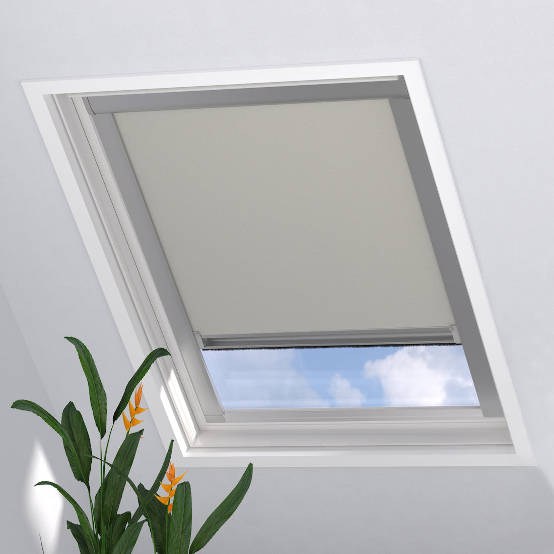 Dakraam Rolgordijn Pure Verduisterend Beige voor Velux: U08 | 8 | 808