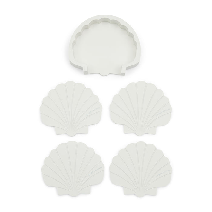 Riviera Maison Coast By Coast Coasters 4 pieces -  11.5x13.5x3.5 cm
