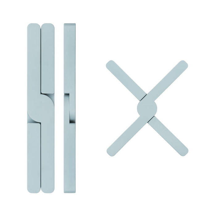 Krumble Opvouwbare siliconen pannenonderzetter - Blauw