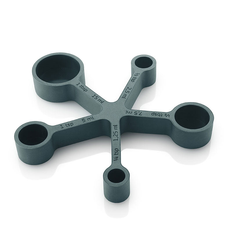 2 in 1 Onderzetter en Maatcupjes - Petrolblauw - Eva Solo