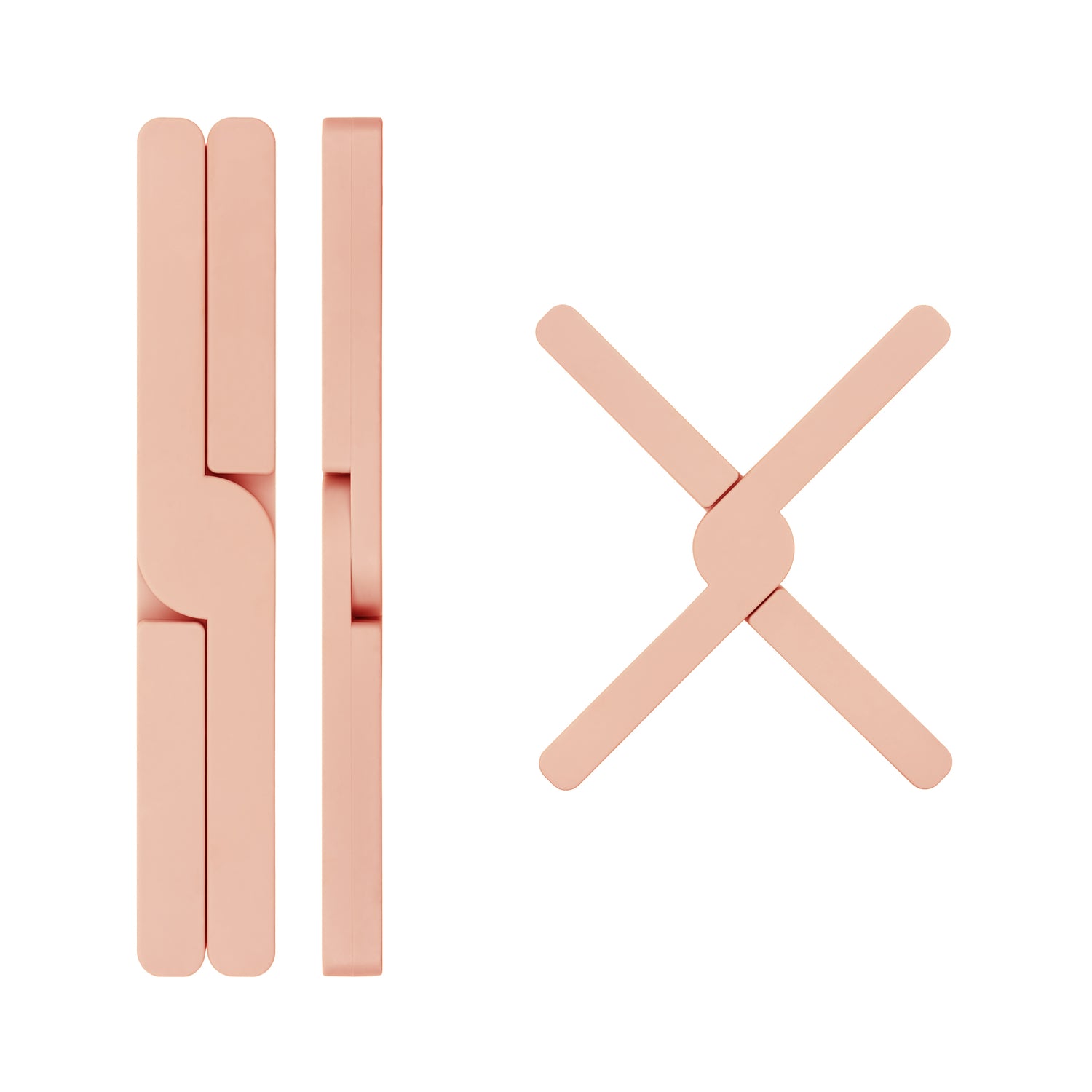 Krumble Opvouwbare siliconen pannenonderzetter - Roze