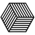Krumble Siliconen pannenonderzetter Hexagon - Zwart