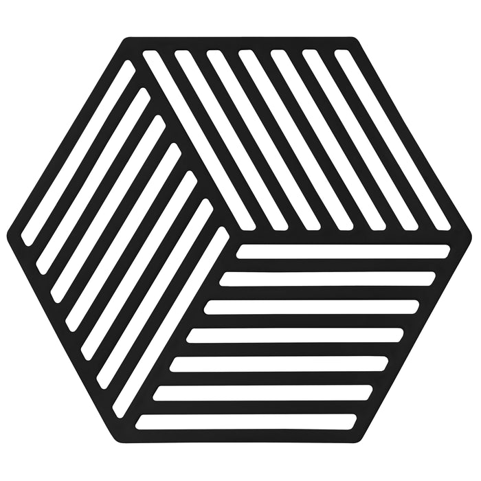 Krumble Siliconen pannenonderzetter Hexagon - Zwart