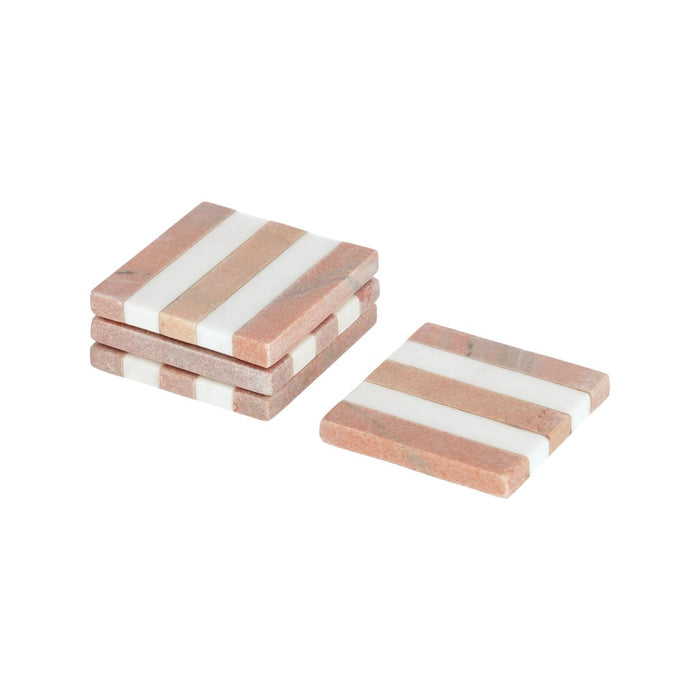 Kave Home - Jesiah 4 marmeren onderzetters set