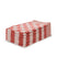 Eleganzzz Theedoekenset Blok 65x65cm - rood - set van 6