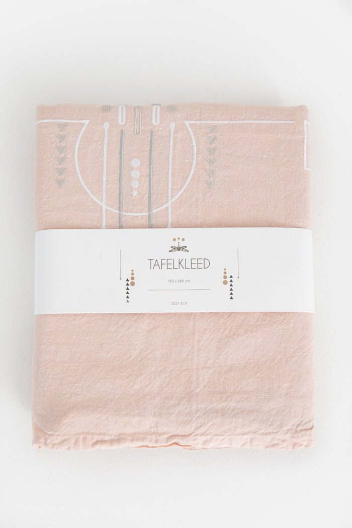 Sissy-Boy Roze tafelkleed met embroidery