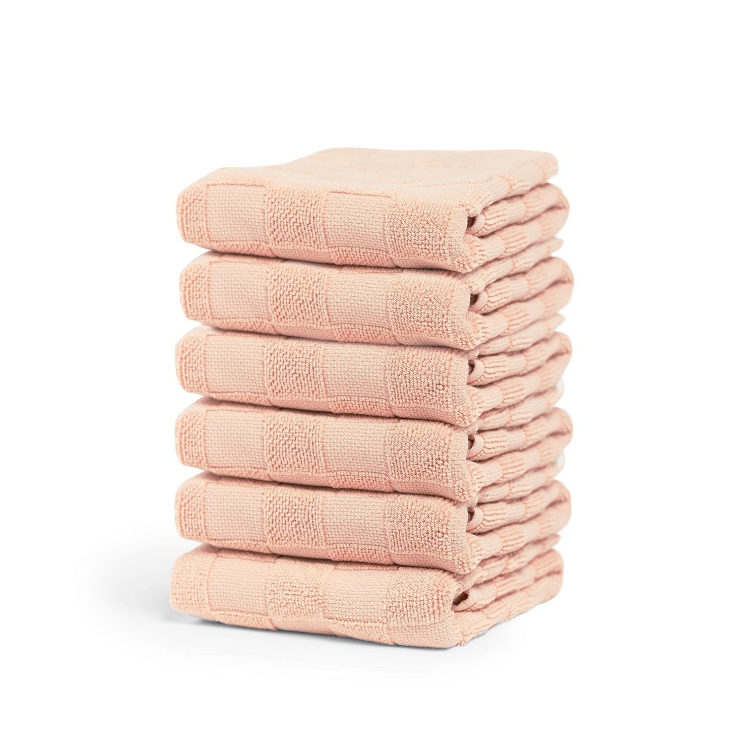 Cinderella Checkmaid - Keukendoek - 50x55 cm - Dusty Pink - Set van 6