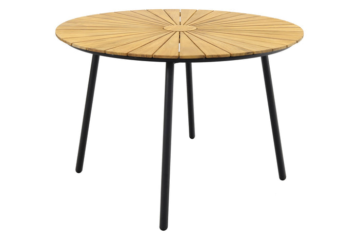 VDG Dave teak tuintafel rond - Ø 110 cm.