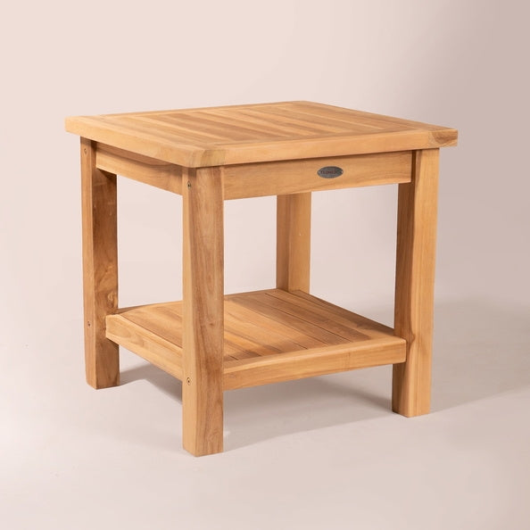 Teakea Teak Tuin Bijzettafel met onderblad