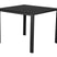Hioshop Noma tuintafel 90 x 90 cm,zwart en zwart.