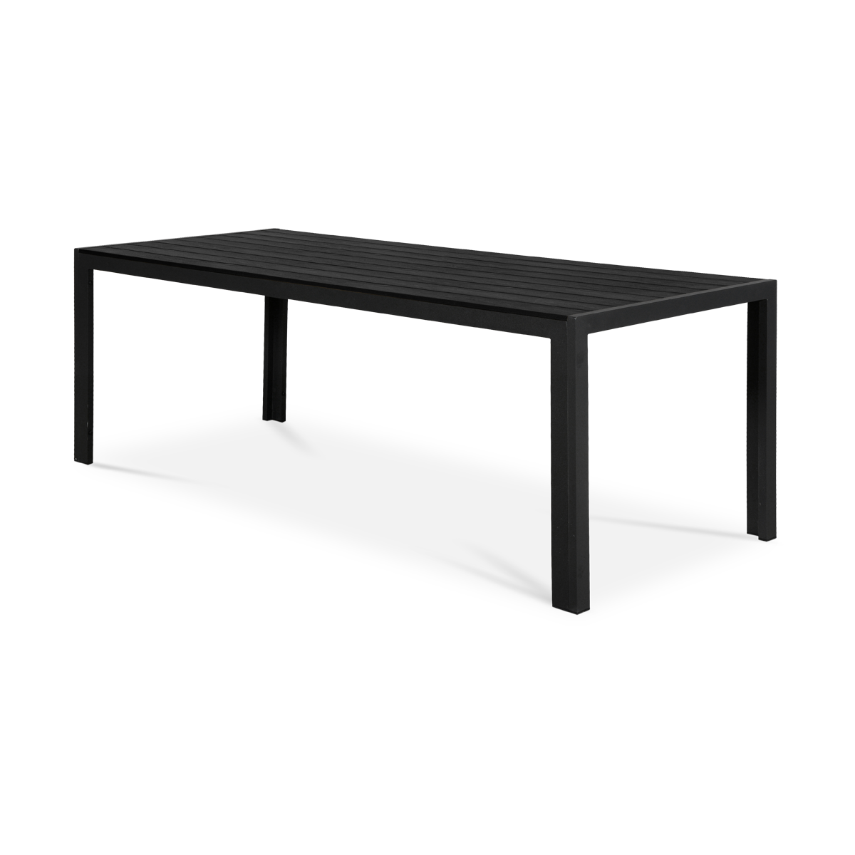 Lisomme Vinn tuintafel zwart - 205 x 90 cm