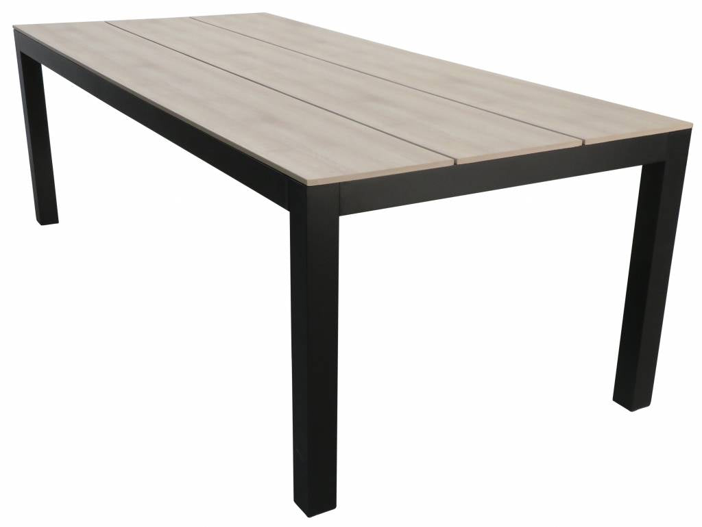 4 Seizoenen Tuinmeubelen Cyprus polywood tuintafel - 180x100cm - Wood