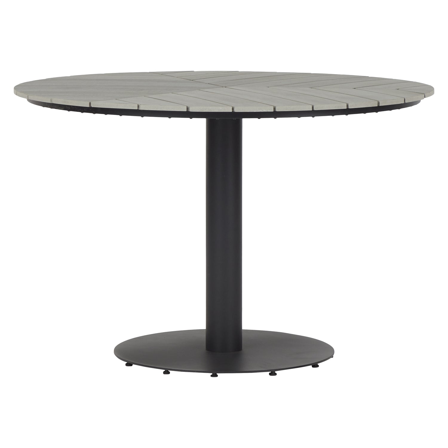 Hioshop Hector tuintafel Ø110 cm grijs.