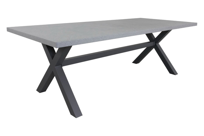 VDG Verona betonlook tuintafel 220 x 100 cm. - Antraciet
