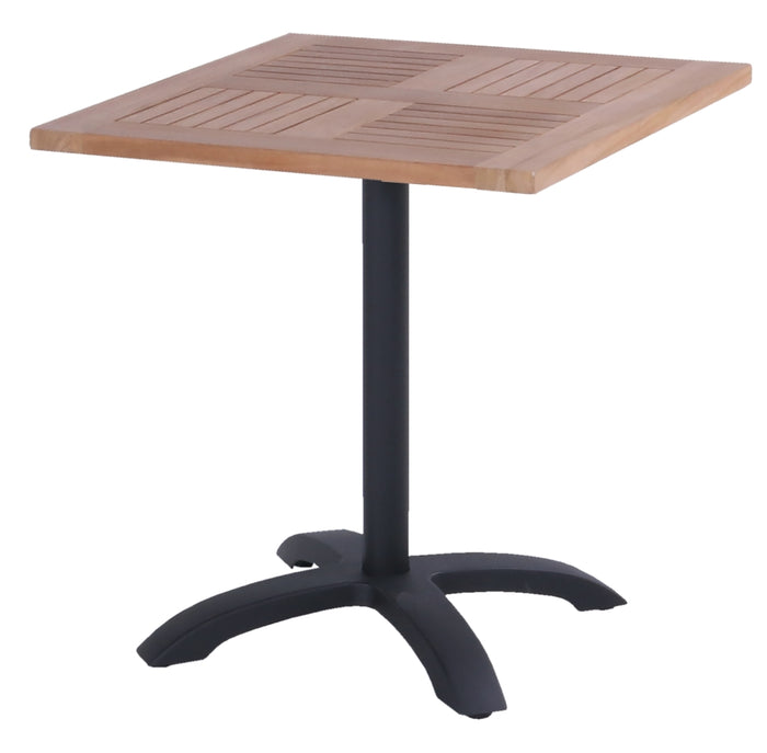 Hartman Sophie Teak Klaptafel Vierkant Teak - Zwart