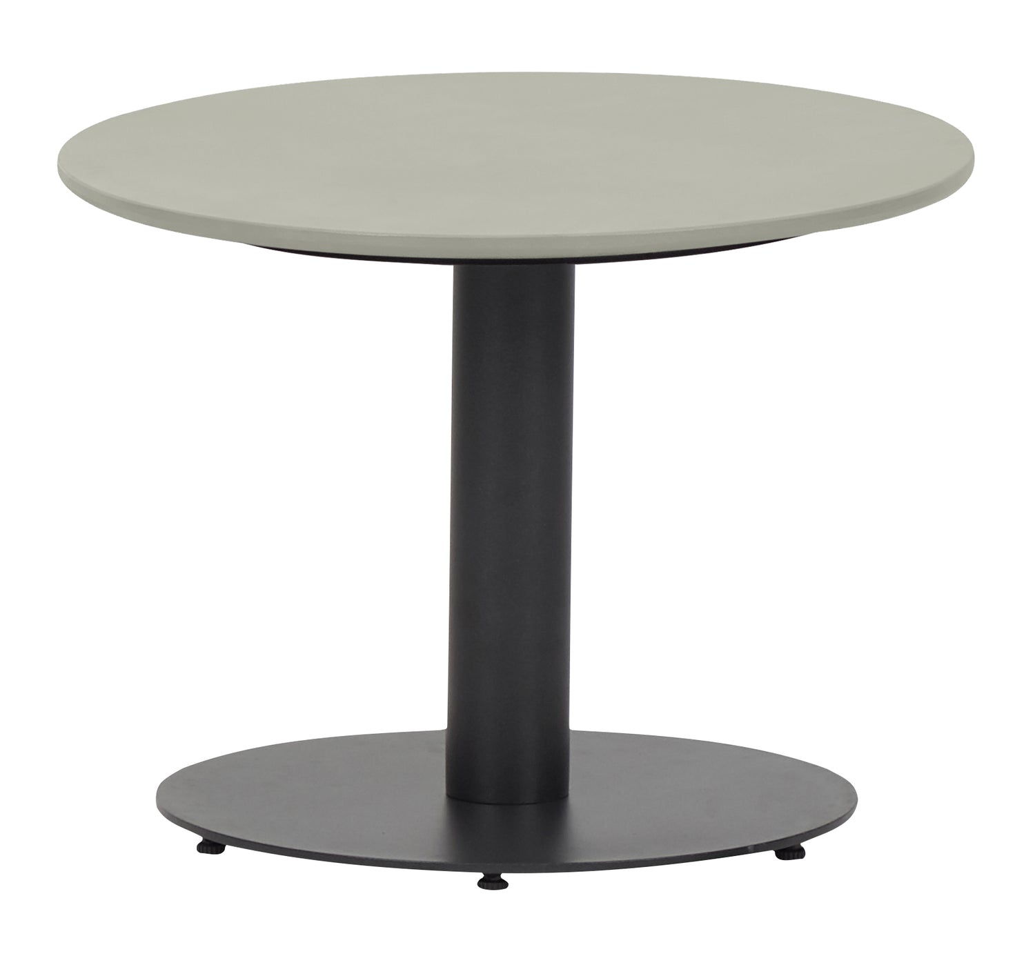 Hioshop Hector tuintafel Ø40 cm zwart, grijs.