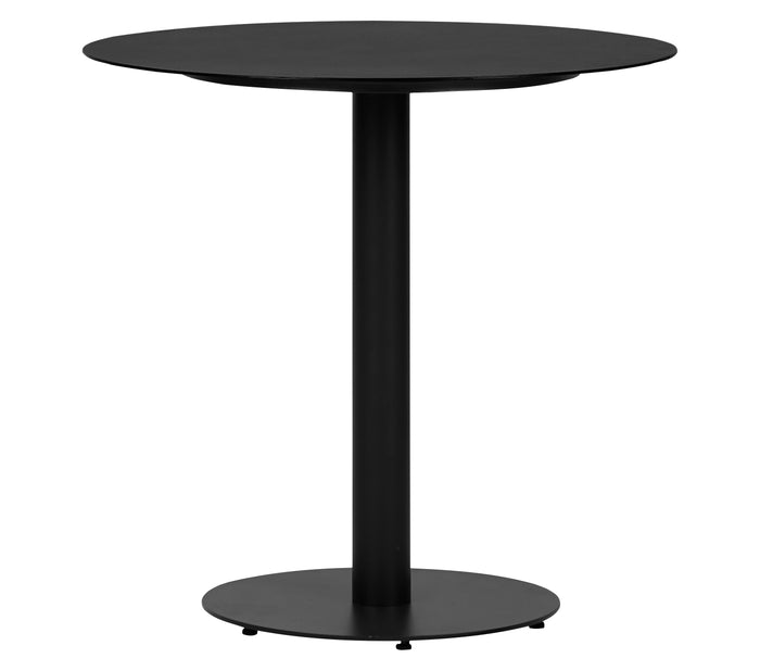 Hioshop Hector tuintafel Ø70 cm zwart.