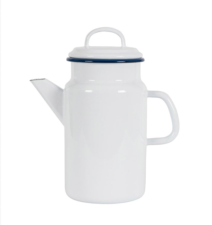 Kockums - Theekan Emaille 2 L, Wit - Kockums