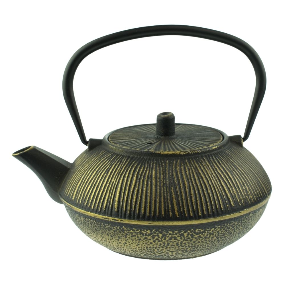 Orange85 Gietijzeren Japanse Theepot 0.8l Zwart met Goud
