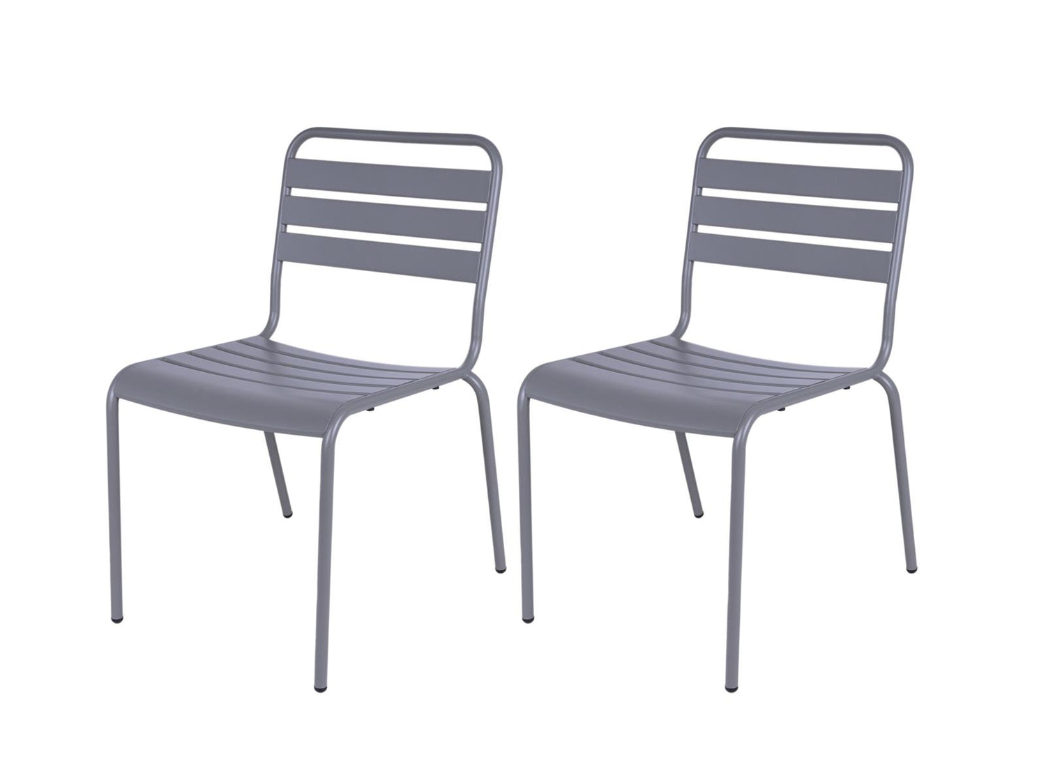 Metalen tuistoel Max XXL muisgrijs