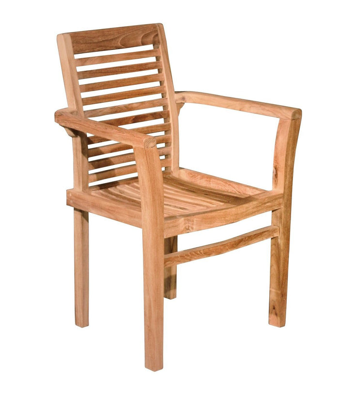 Teakea Stapelbare Teak Tuinstoel Set van 4