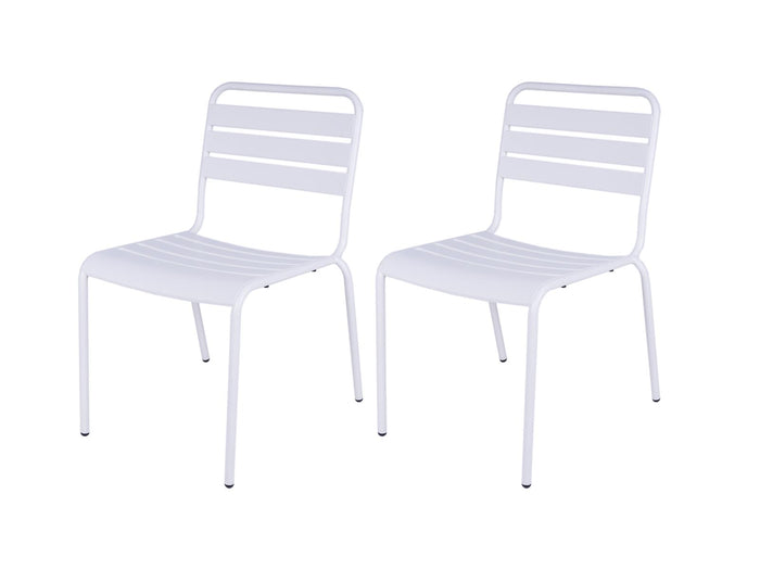 MaximaVida Max metalen tuistoel wit