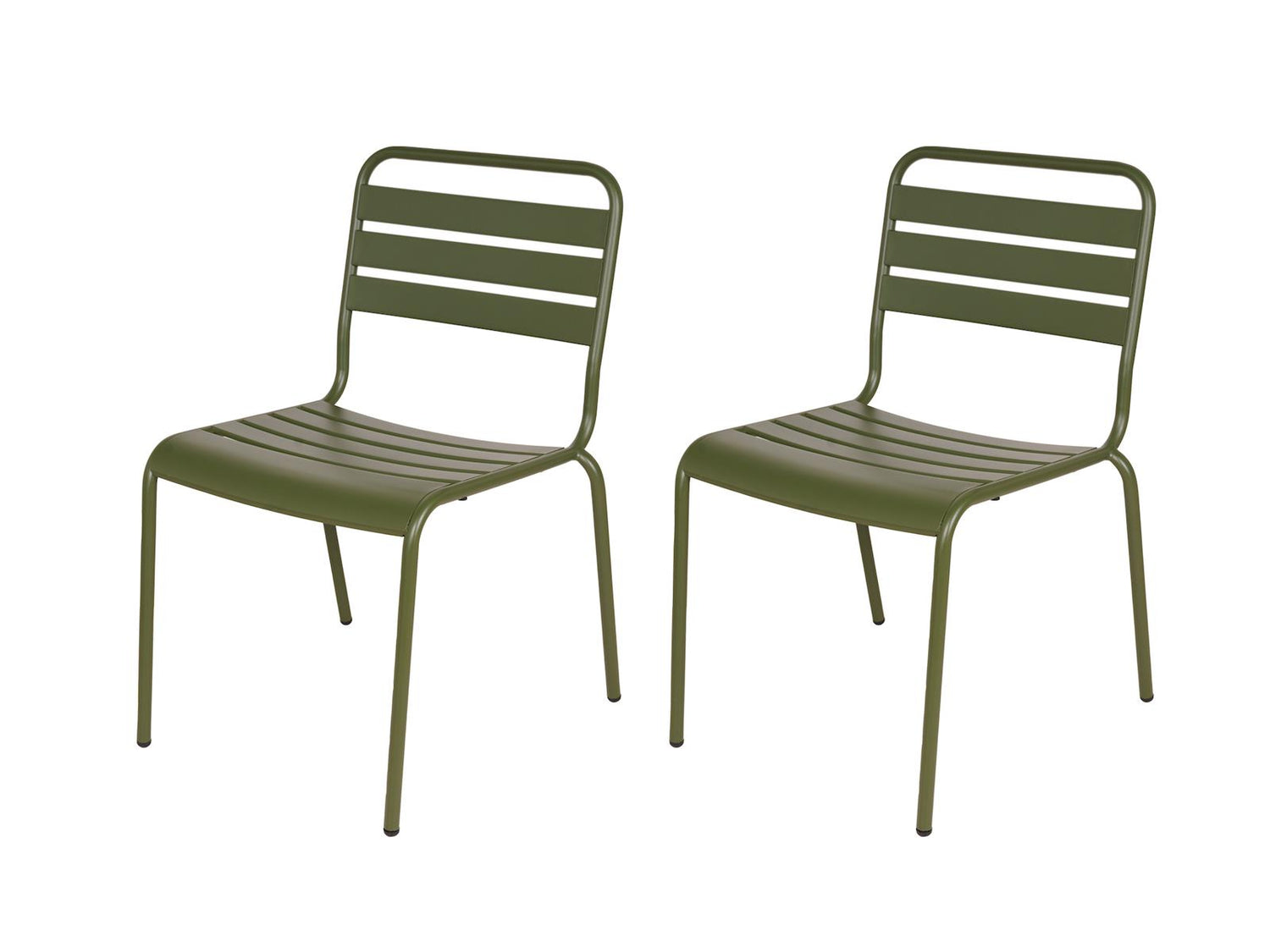 MaximaVida Max metalen tuinstoel olijfgroen