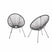 sweeek - Set van twee tuinstoelen
