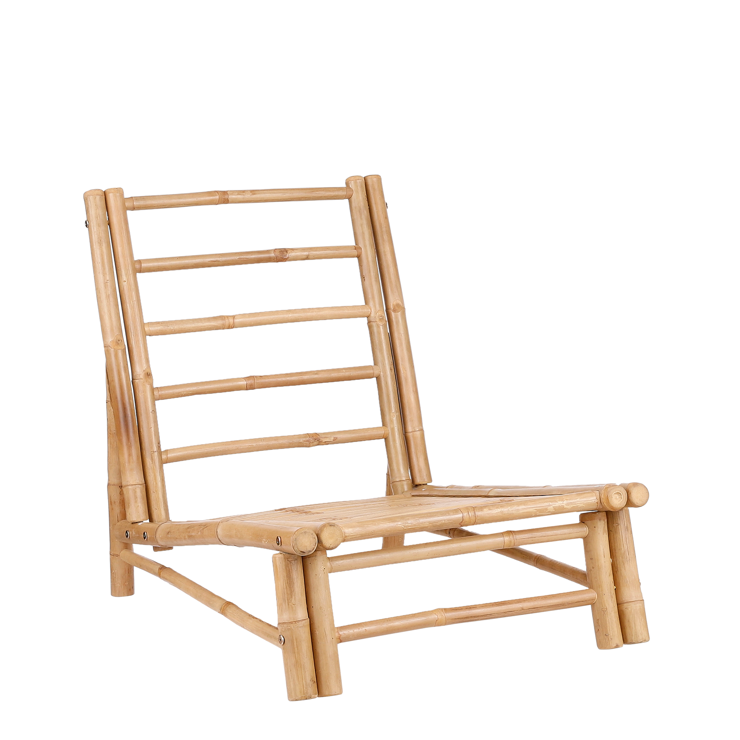 Mica Decorations Tropical Tuinstoel - L60 cm - Bamboe