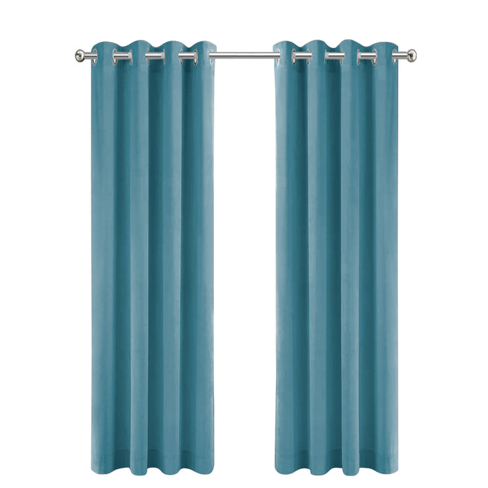 LW Collection Kant en klaar gordijnen lichtblauw 140x225cm