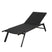 DKS Lounger Quaoar Aluminium Zwart Texileen - Ligstoel Tuin