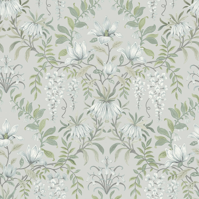 Laura Ashley Parterre Behang - Bloemen - 10mx52cm - Groen