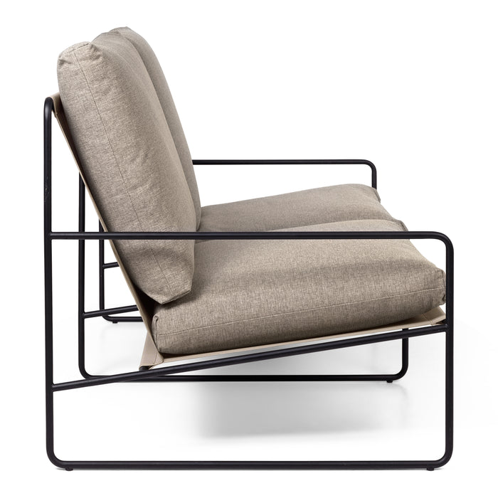 Ferm Living Desert 2-zitsbank - Dolce - Black / Dark Sand