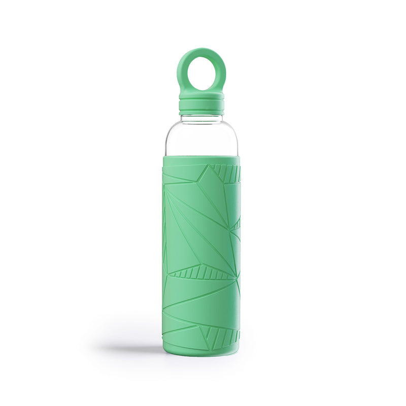 Libbey Waterfles - Glazen drinkfles - 0,55 L - Honest Green