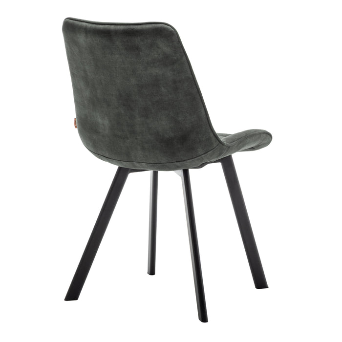 Furnihaus Eetkamerstoel Felix Velvet Groen Set van 4