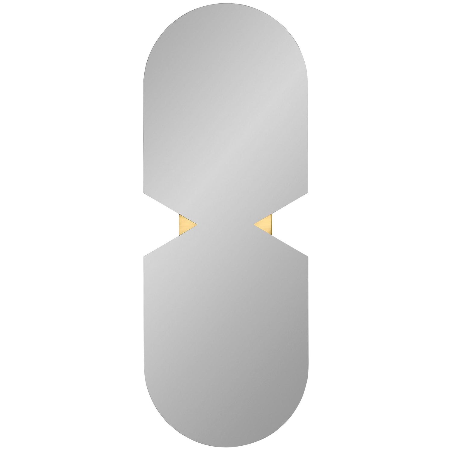 Verto spiegel 120x44,5 ovaal black