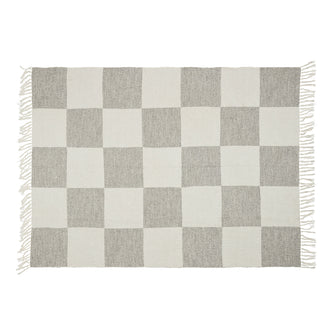 by fonQ Check Plaid 130 x 200 cm - Lichtgrijs