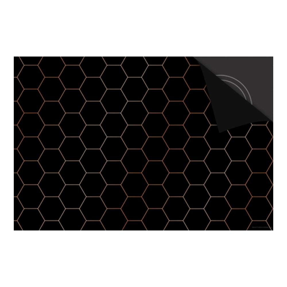 Inductie Beschermer - Exclusief - Hexagon Koper Print - 60x52cm