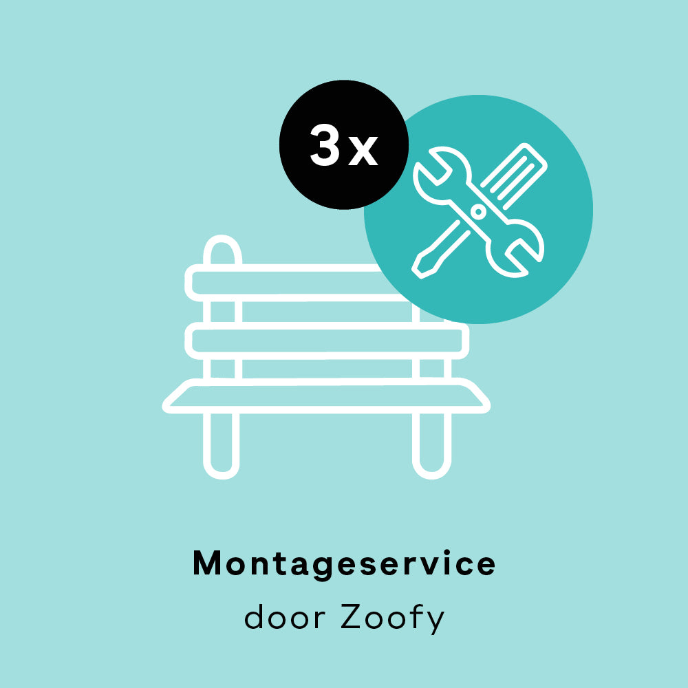 3 x Wandbevestiging - Door Zoofy in samenwerking met fonQ