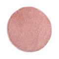 Tapeso Rond hoogpolig vloerkleed shaggy Trend effen - roze - 200 cm