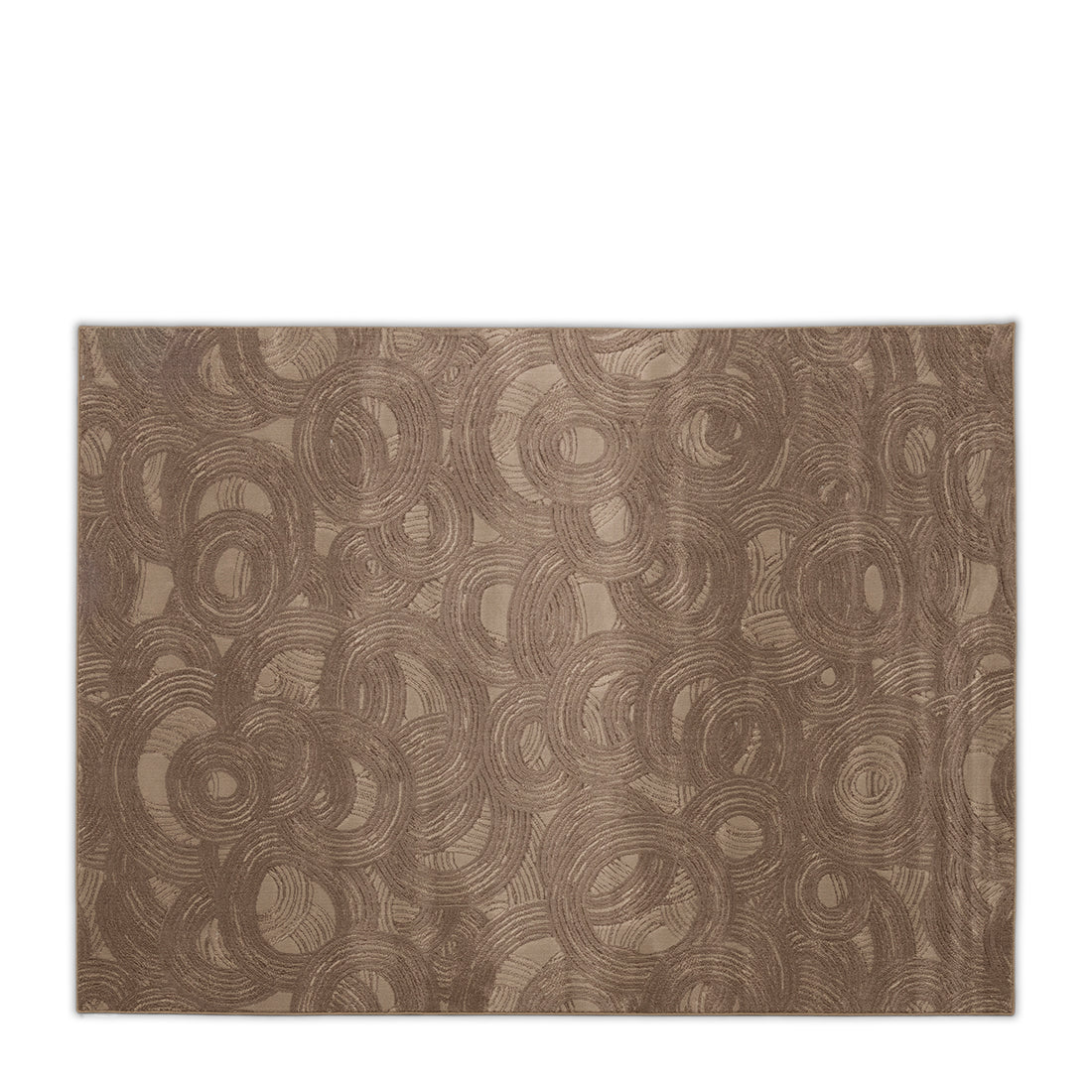 Rivièra Maison - Vloerkleed Delfina in Taupe van 100% Decolan met afmetingen 330x240 cm
