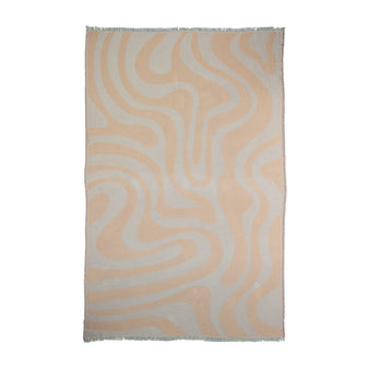 by fonQ Wave Plaid 130 x 200 cm - Biscuit