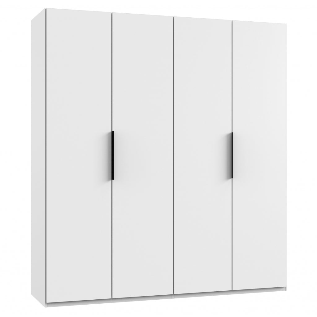 Kledingkast Oss - Wit - Hout - 200x216x58cm (BxHxD)