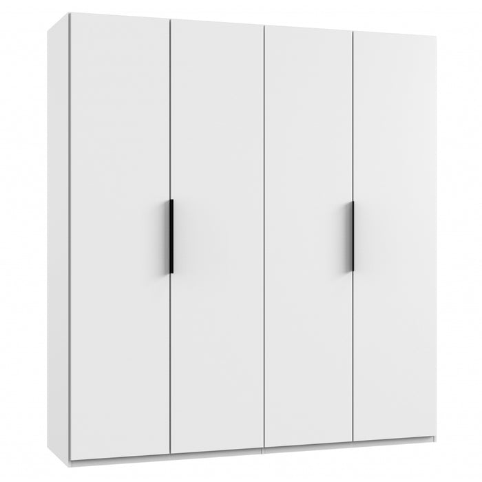 Kledingkast Oss - Wit - Hout - 200x216x58cm (BxHxD)