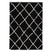 Boho&me Hoogpolig vloerkleed ruiten Habitat - zwart|wit - 140x200 cm