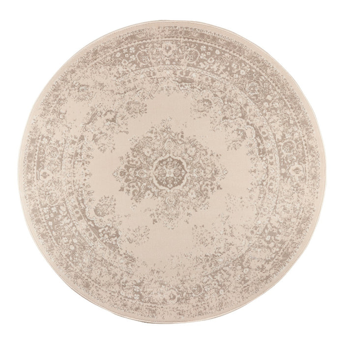 Interieur05 Rond Vintage Vloerkleed Keshan zand|beige-160  cm