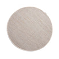 Nordic Weavers Rond wollen vloerkleed Lett - wit|beige - 120 cm