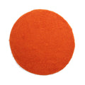 Tapeso Rond hoogpolig vloerkleed shaggy Trend effen - oranje - 80 cm