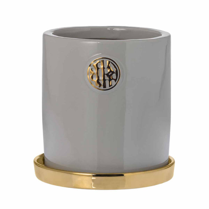 RIVERDALE - Bloempot Suze grijs 19cm